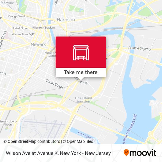 Mapa de Wilson Ave at Avenue K