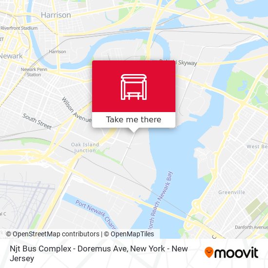 Njt Bus Complex - Doremus Ave map