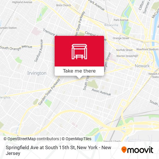 Mapa de Springfield Ave at South 15th St