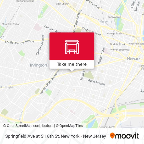 Mapa de Springfield Ave at S 18th St