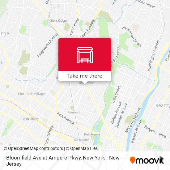 Bloomfield Ave at Ampere Pkwy map