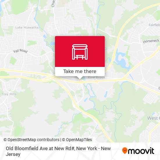 Old Bloomfield Ave at New Rd# map