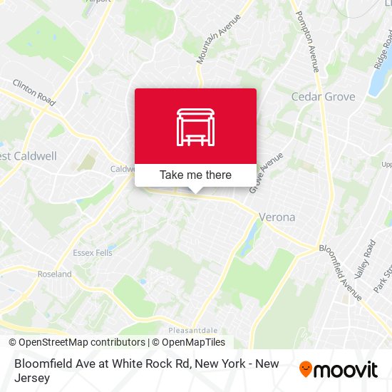 Mapa de Bloomfield Ave at White Rock Rd