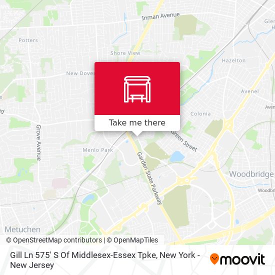Gill Ln 575' S Of Middlesex-Essex Tpke map