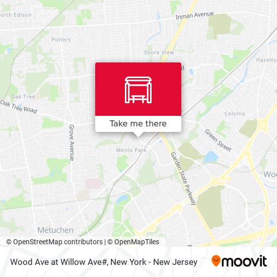 Mapa de Wood Ave at Willow Ave#