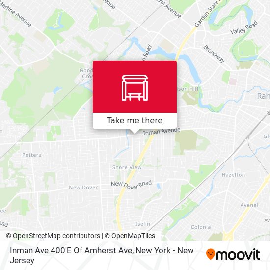Inman Ave 400'E Of Amherst Ave map