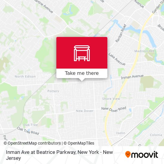 Mapa de Inman Ave at Beatrice Parkway