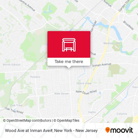 Mapa de Wood Ave at Inman Ave#