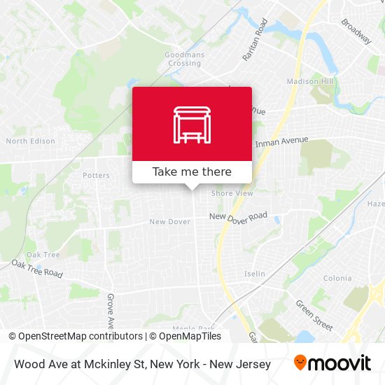 Mapa de Wood Ave at Mckinley St