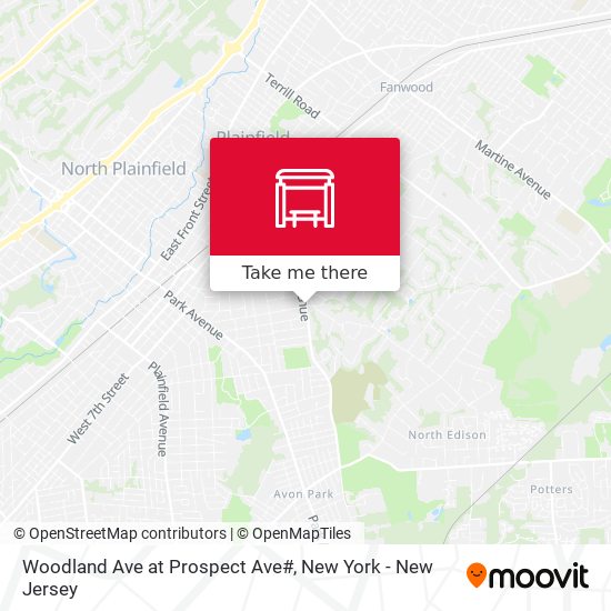 Woodland Ave at Prospect Ave# map