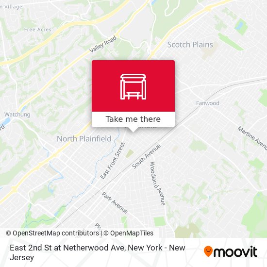 East 2nd St at Netherwood Ave map