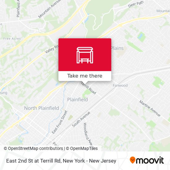 Mapa de East 2nd St at Terrill Rd