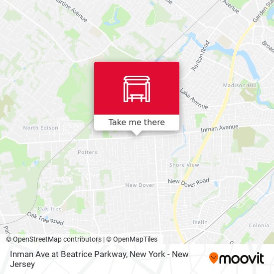 Mapa de Inman Ave at Beatrice Parkway