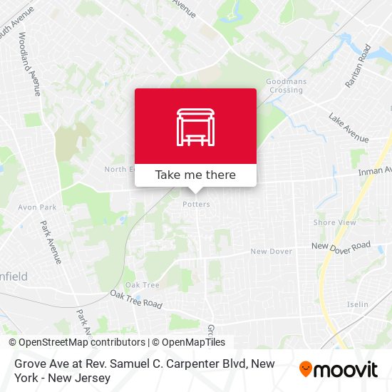 Mapa de Grove Ave at Rev. Samuel C. Carpenter Blvd