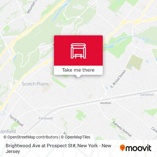 Mapa de Brightwood Ave at Prospect St#