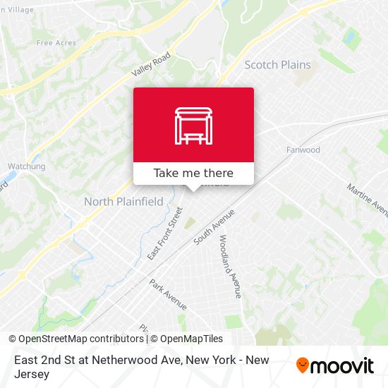 East 2nd St at Netherwood Ave map
