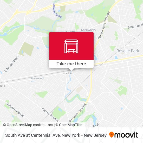 South Ave at Centennial Ave map