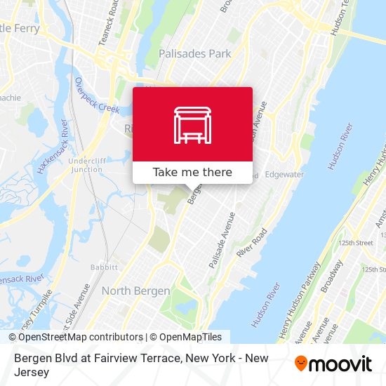 Bergen Blvd at Fairview Terrace map