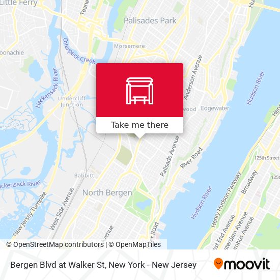 Mapa de Bergen Blvd at Walker St