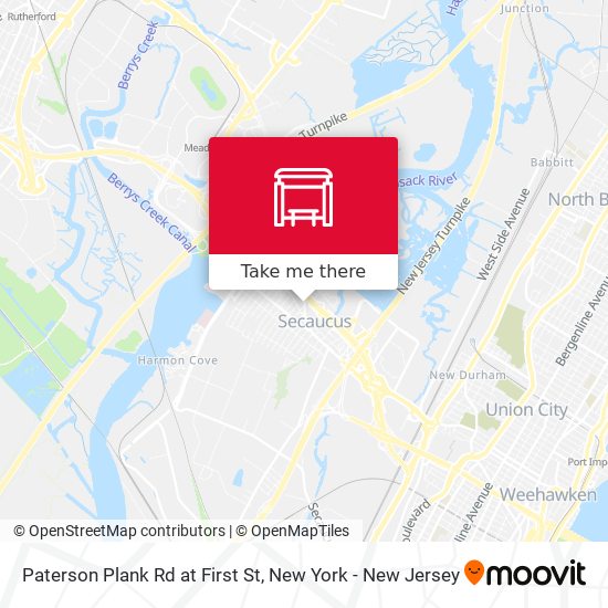 Mapa de Paterson Plank Rd at First St