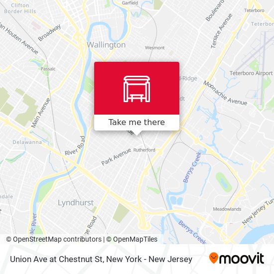 Mapa de Union Ave at Chestnut St