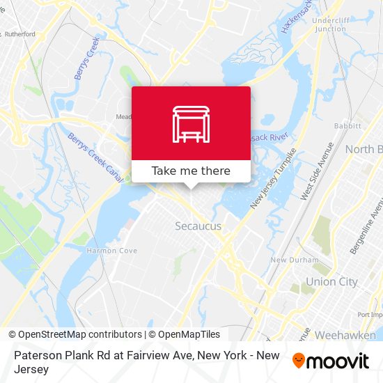 Paterson Plank Rd at Fairview Ave map