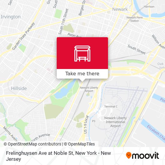 Frelinghuysen Ave at Noble St map
