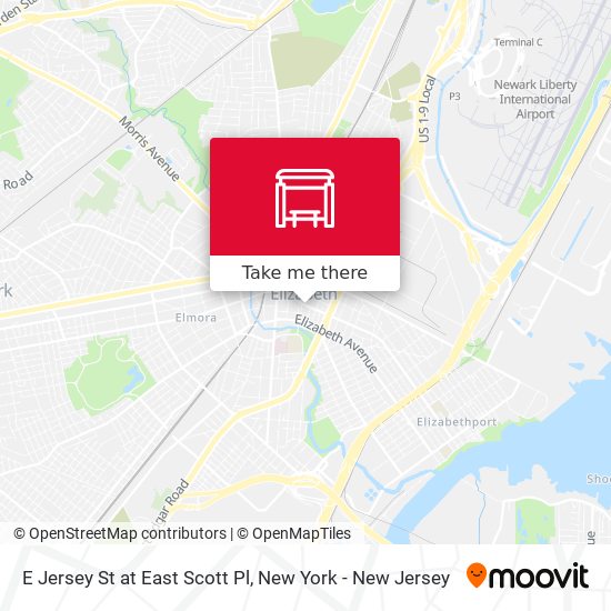 Mapa de E Jersey St at East Scott Pl