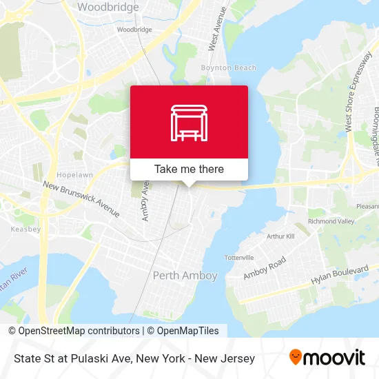 State St at Pulaski Ave map