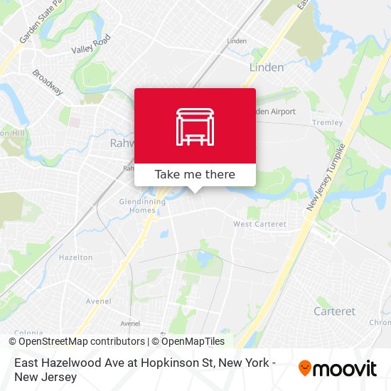 East Hazelwood Ave at Hopkinson St map