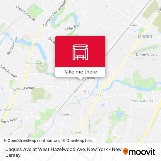 Jaques Ave at West Hazelwood Ave map