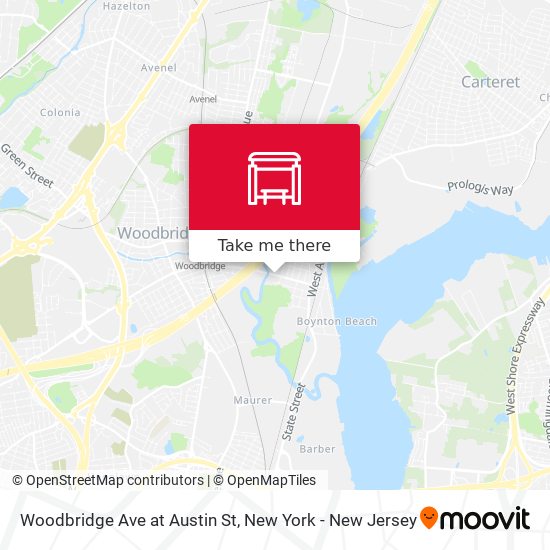Mapa de Woodbridge Ave at Austin St
