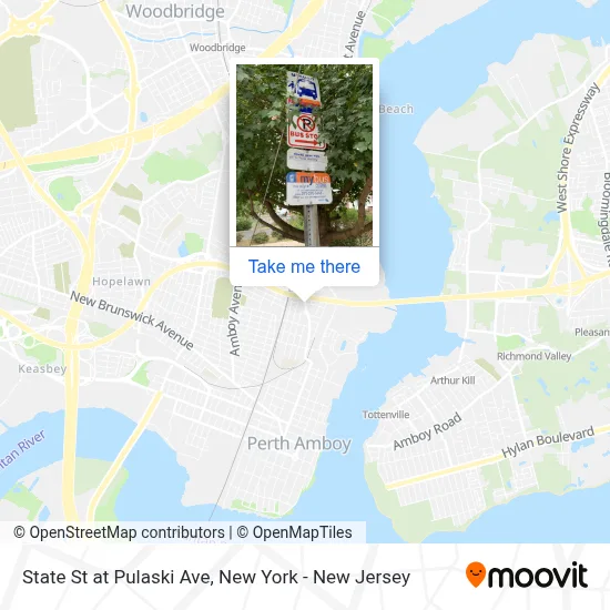 State St at Pulaski Ave map