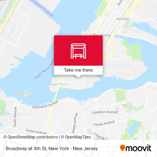 Broadway at 4th St map