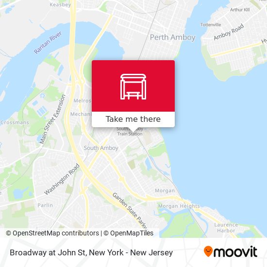 Mapa de Broadway at John St