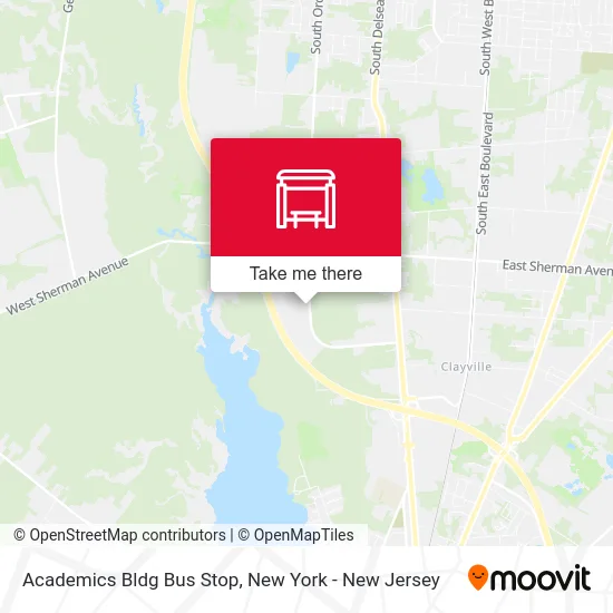 Academics Bldg Bus Stop map