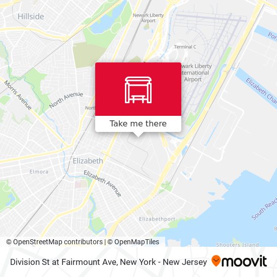 Division St at Fairmount Ave map