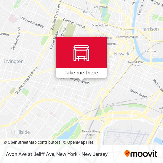 Mapa de Avon Ave at Jeliff Ave