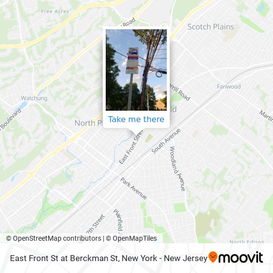 East Front St at Berckman St map