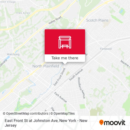 Mapa de East Front St at Johnston Ave