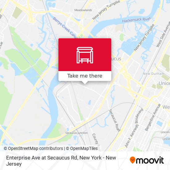 Enterprise Ave at Secaucus Rd map