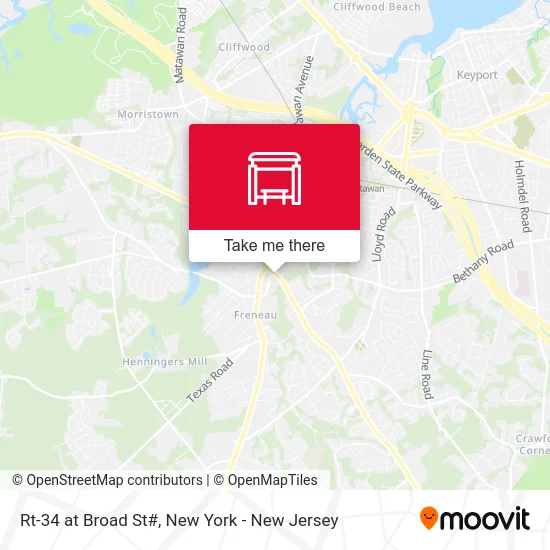 Rt-34 at Broad St# map