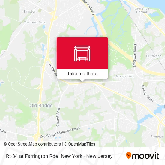 Rt-34 at Farrington Rd# map
