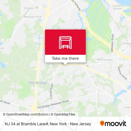 Mapa de NJ 34 at Bramble Lane#