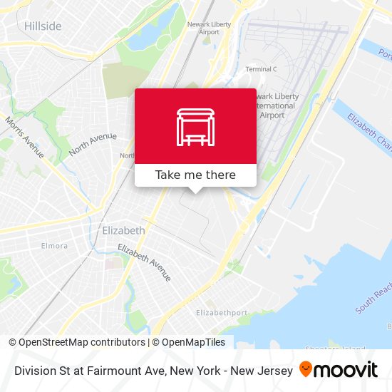 Division St at Fairmount Ave map