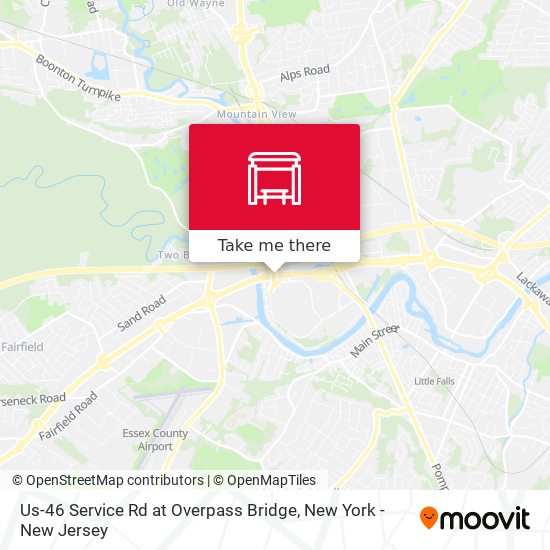 Mapa de Us-46 Service Rd at Overpass Bridge