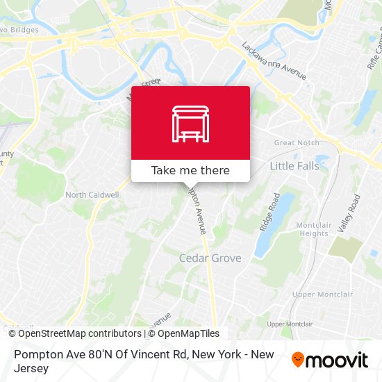 Pompton Ave 80'N Of Vincent Rd map