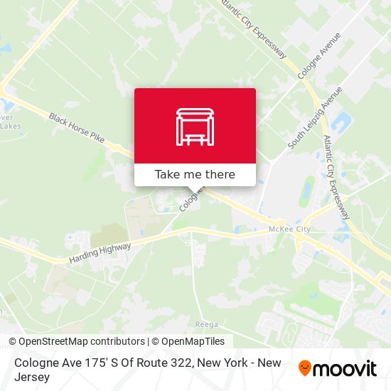 Mapa de Cologne Ave 175' S Of Route 322