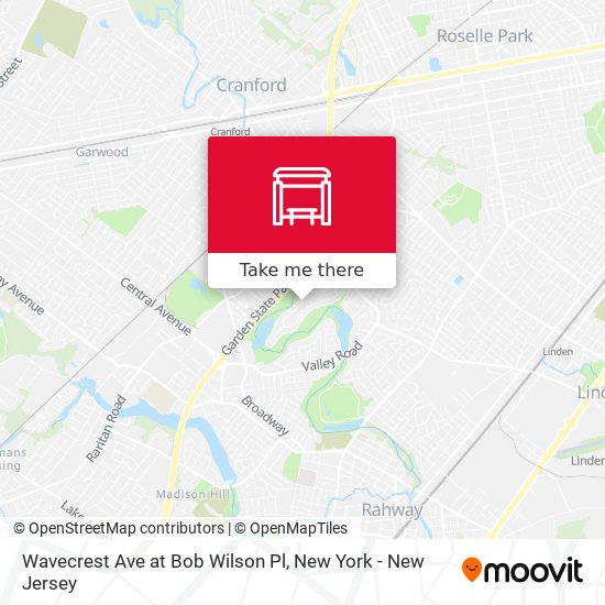 Mapa de Wavecrest Ave at Bob Wilson Pl