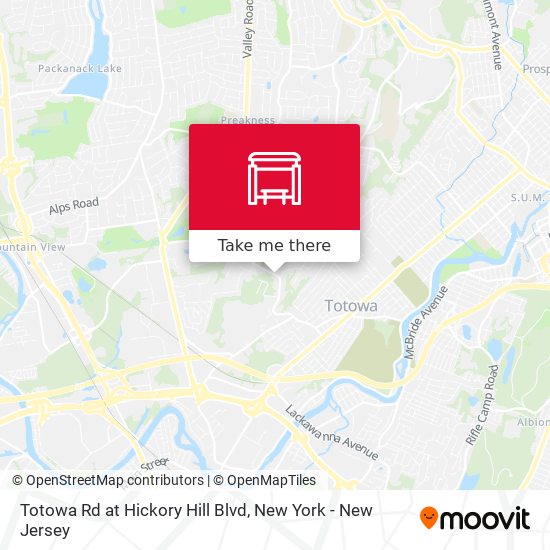 Totowa Rd at Hickory Hill Blvd map